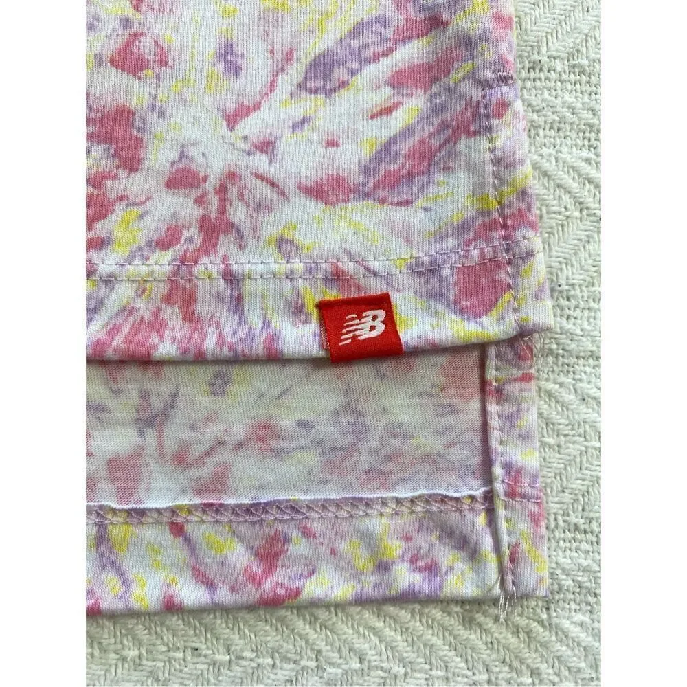 NEW BALANCE GIRLS XLARGE TSHIRT IN PINK LEMONADE